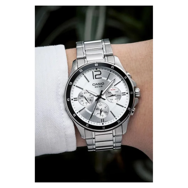 Casio Standart Mtp-1374d-7avdf Çelik Kordon Gümüş Erkek Kol Saati - Görsel 4