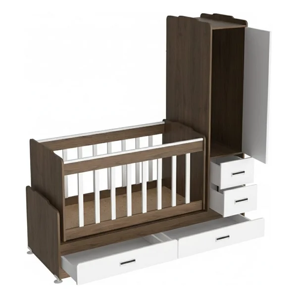 Patiko Swing Sw-262 Dolaplı Büyüyen Beşik - Görsel 3
