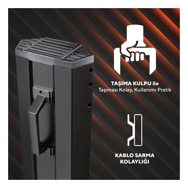 Kumtel Mh-2300 Orbit Dual 2300 W Kule Tipi Infrared Isıtıcı - Görsel 9