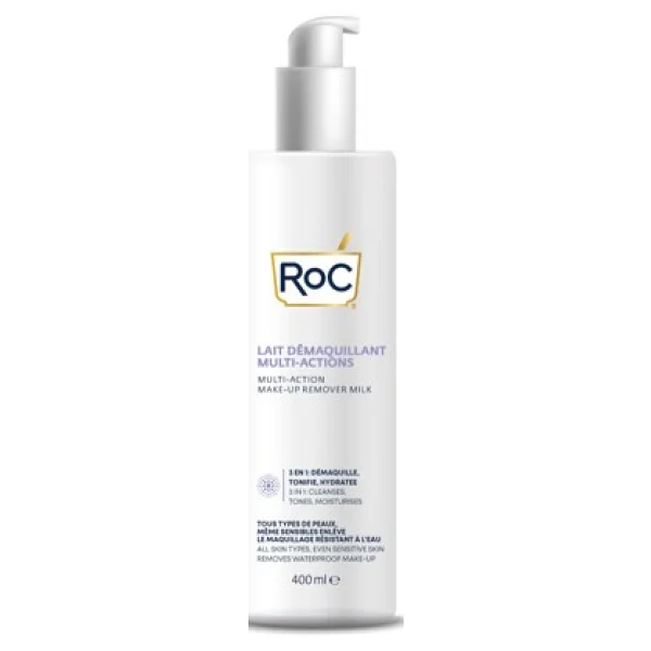 Roc Multi-Action Make-Up Remover Milk 3'ü 1 Arada Makyaj Çıkarma Sütü 400 Ml - Görsel 2