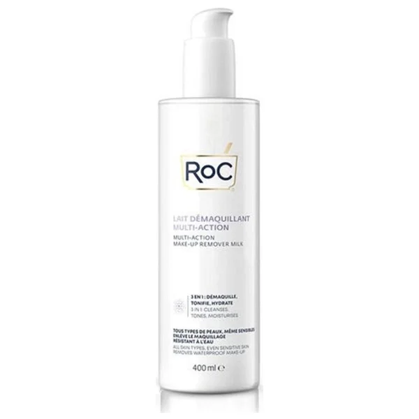 Roc Multi-Action Make-Up Remover Milk 3'ü 1 Arada Makyaj Çıkarma Sütü 400 Ml - Görsel 3