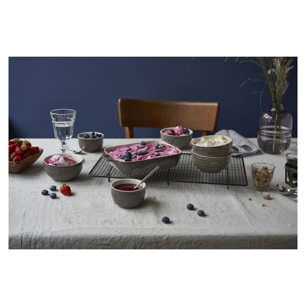 Staub 405118660 Antik Gri 20x16 Cm Seramik Fırın Kabı - Görsel 3