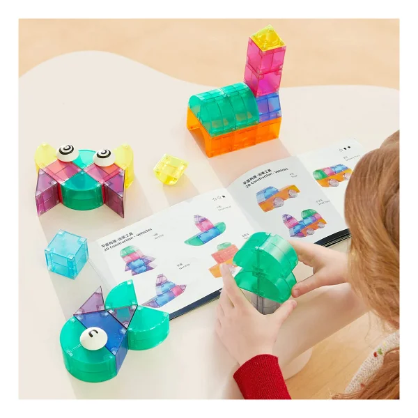 Mideer Magnetic Tiles Yaratıcı İnşaat Md1420 20 Parça Blok Oyuncak - Görsel 8
