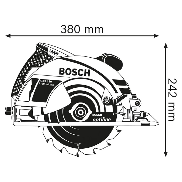 Bosch Gks 190 1400 W Daire Testere - Görsel 3