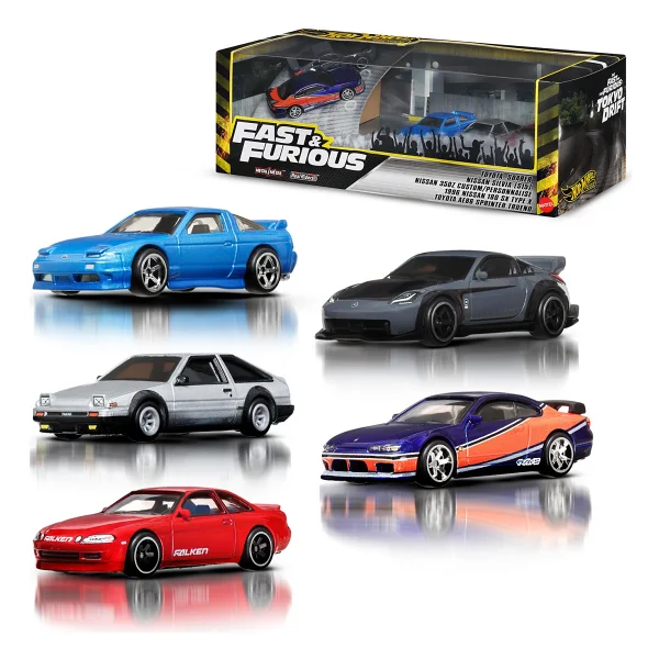 Hot Wheels Fast And Furious Tokyo Drift Bundle 5'li Araba Seti Jfl99 - Görsel 9