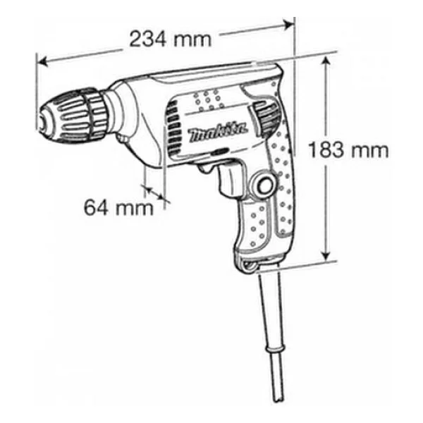Makita 6413 450 W Darbesiz Matkap - Görsel 6