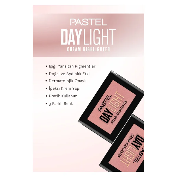 Pastel Daylight 13 Sunrose Krem Highlighter - Görsel 5