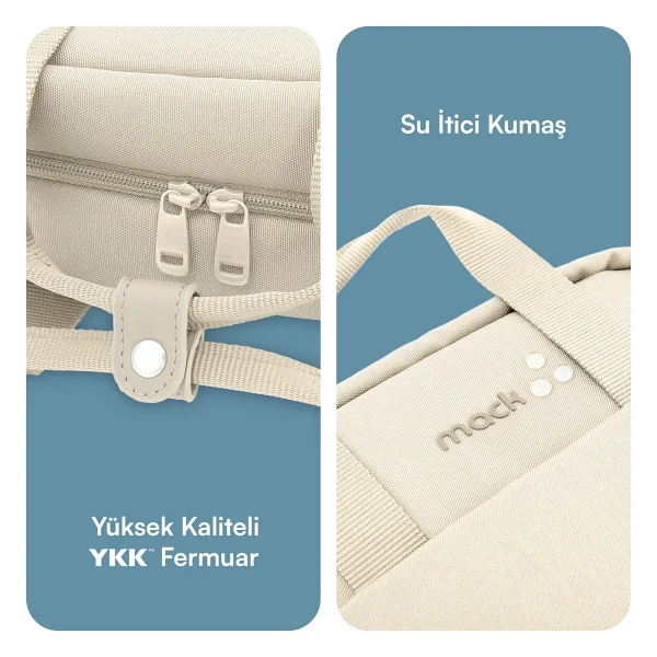 Mack Nova Eco Mce-1524 Krem 15.6" Laptop Sırt Çantası - Görsel 6