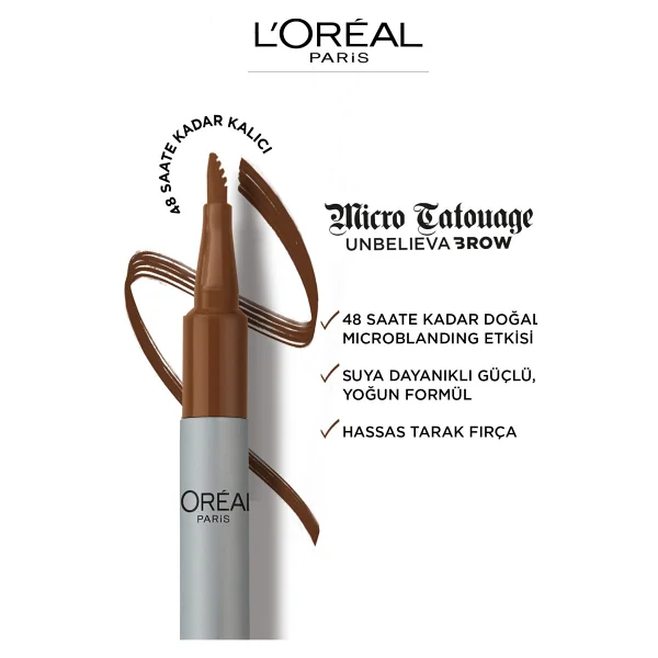 L'oreal Paris Unbelieva Brow Micro Tatouage Kaş Kalemi - Görsel 3