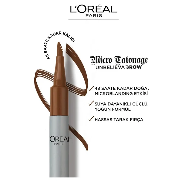L'oreal Paris Unbelieva Brow Micro Tatouage Kaş Kalemi - Görsel 9