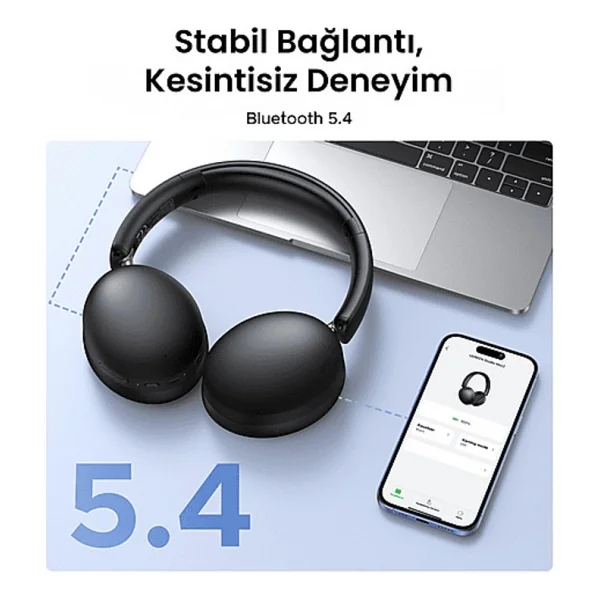 Ugreen Hitune Max 2 ANC Siyah Kulak Üstü Bluetooth Kulaklık - Görsel 5