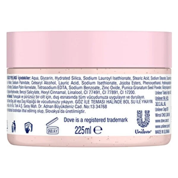 Dove Nar Çekirdeği Ve Shea Yağı Vücut Peeling 225 Ml - Görsel 9