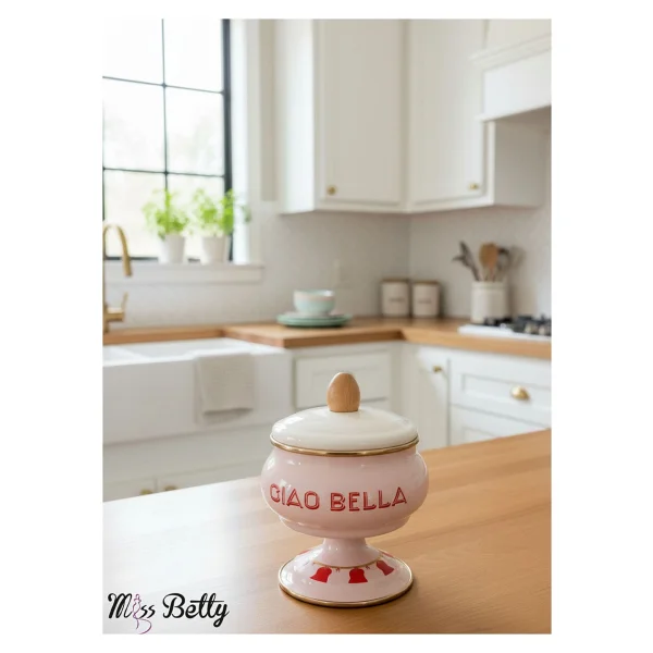 Miss Betty Dolce Vita 13 Cm Emaye Ayaklı Şekerlik - Görsel 2