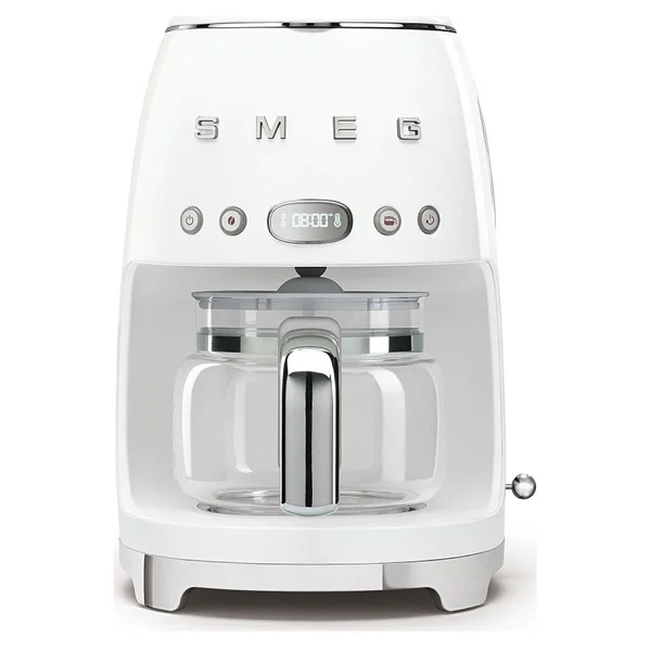 Smeg Beyaz Filtre Kahve Makinesi 10 Fincan Kapasitesi İle Otomatik Kapanma Ve Zamanlayıcı Özellikli - Görsel 2