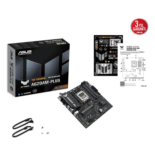 Asus Tuf Gaming A620am-Plus Wi-Fi AMD Am5 DDR5 Micro Atx - Görsel 5