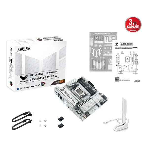 Asus Tuf Gaming B850m-Plus Wi-Fi AMD Am5 DDR5 Micro Atx Anakart - Görsel 4