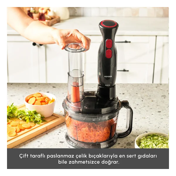 Karaca Pro Multimax 6in1 Black 2000 W Mutfak Robotu - Görsel 7
