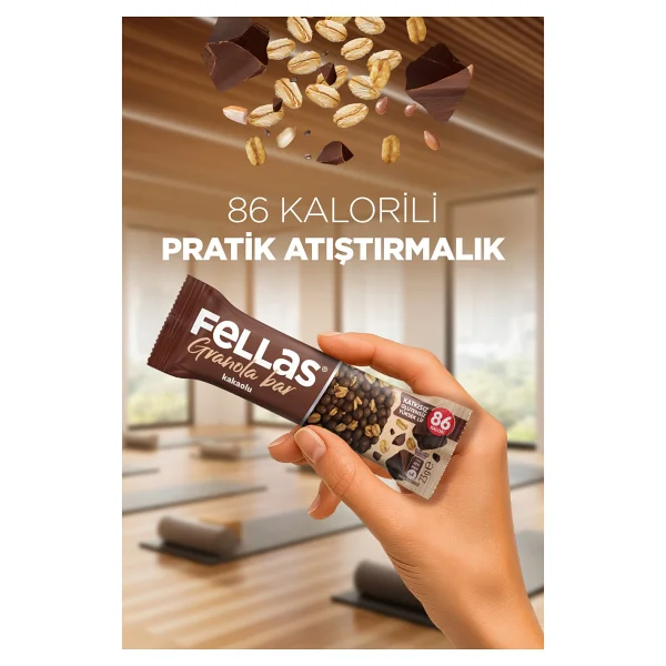 Fellas Kakaolu Granola Bar (23 G) X 12 Adet - Görsel 3