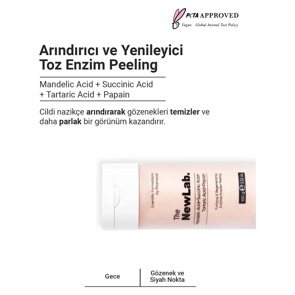The Newlab Arındırıcı Ve Yenileyici Enzim 100 Gr Peeling - Görsel 9