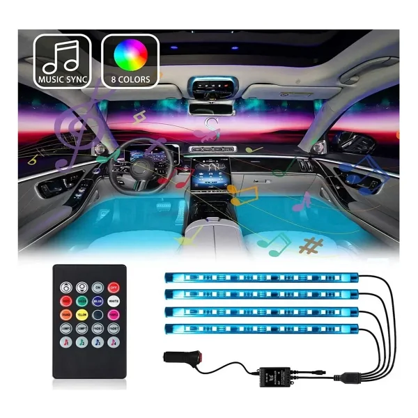 Vendor Tuning Ayak Altı Sese Ve Müziğe Duyarlı Kumandalı LED - Görsel 3
