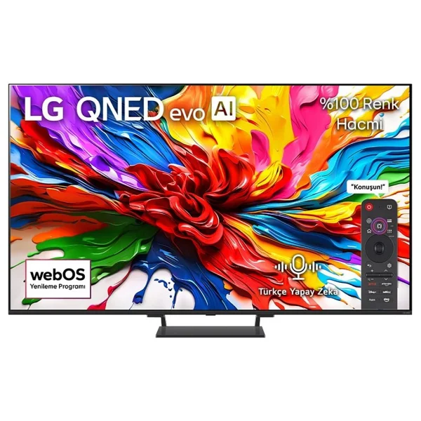LG 65QNED93A6A 4K Ultra HD 65" 165 Ekran Uydu Alıcılı webOS Smart QNED Evo Mini LED TV