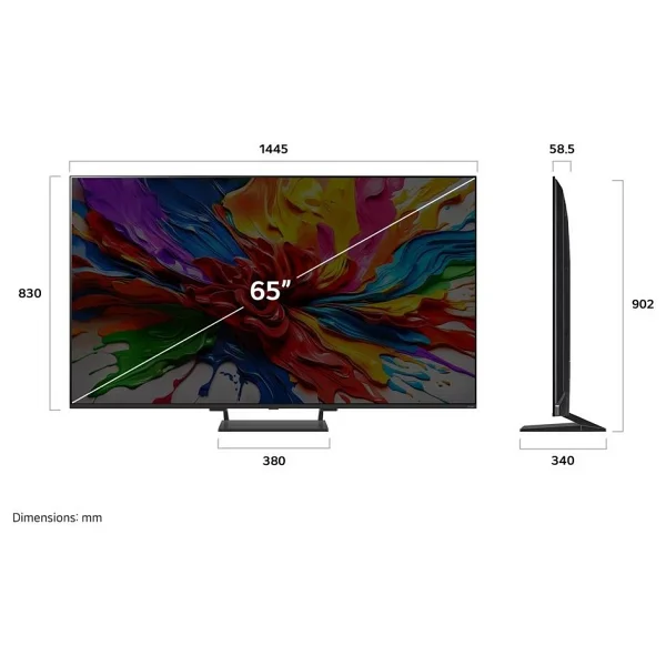 Lg 65qned93a6a 4K Ultra HD 65" 165 Ekran Uydu Alıcılı Webos Smart Qned Evo Mini LED TV - Görsel 5