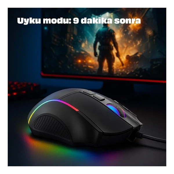 Inca Img-351 RGB Kablolu Oyuncu Mouse - Görsel 3