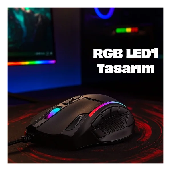 Inca Img-351 RGB Kablolu Oyuncu Mouse - Görsel 9