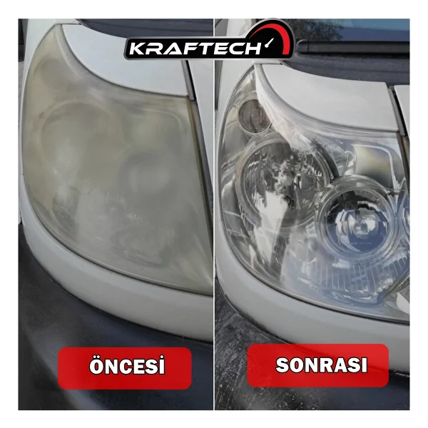 Kraftech Yeni Nesil Premium I Buharlı Far Temizleme Sıvısı Ve Parlatma Solüsyonu I Kloroform Uyumlu 3 Kg - Görsel 3
