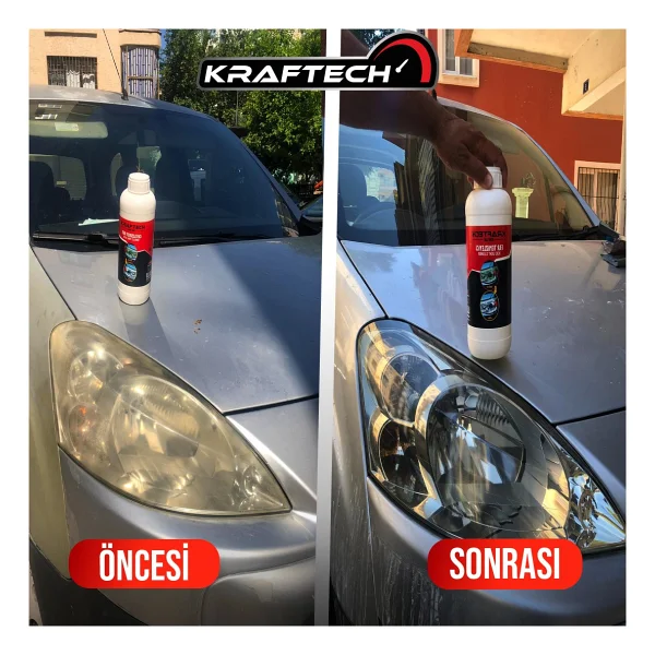 Kraftech Yeni Nesil Premium I Buharlı Far Temizleme Sıvısı Ve Parlatma Solüsyonu I Kloroform Uyumlu 3 Kg - Görsel 6