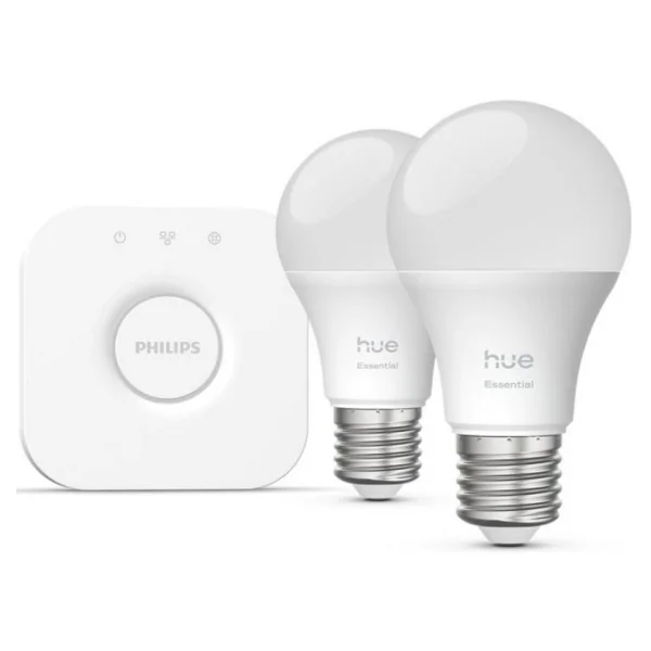 Philips Hue Essential 806 8 W-60 W E27 2'li Akıllı LED Ampul + Bridge Başlangıç Seti - Görsel 3