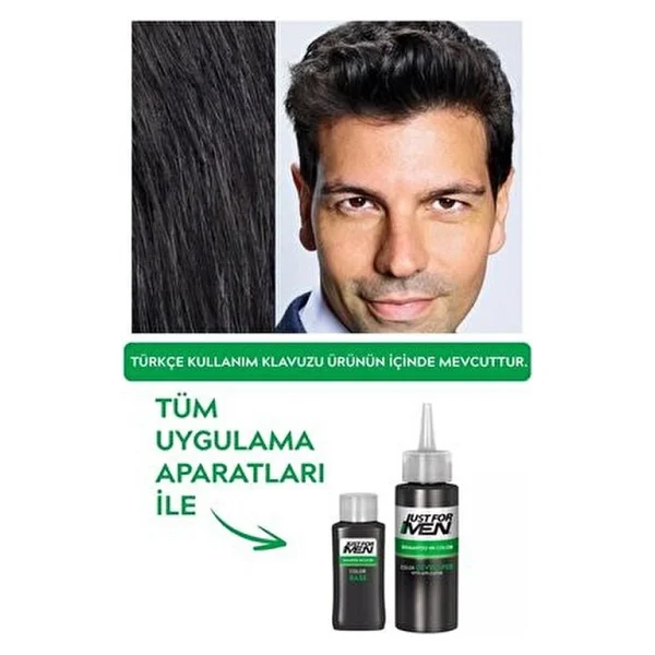 Just For Men Saç Boyası Siyah H-55 - Görsel 5
