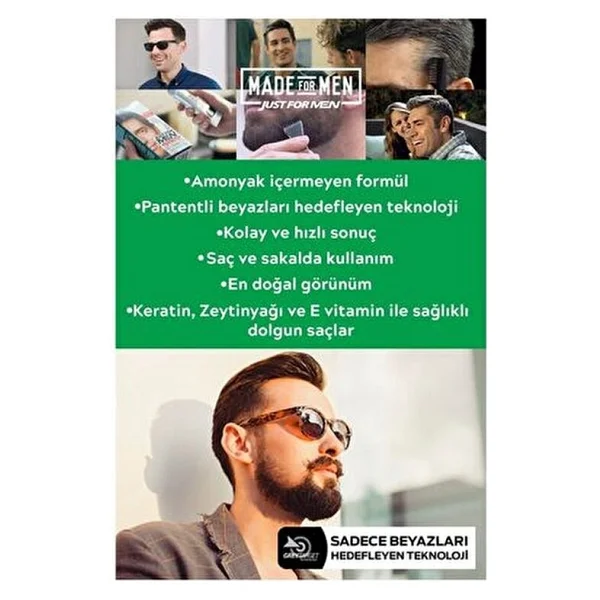 Just For Men Saç Boyası Siyah H-55 - Görsel 6