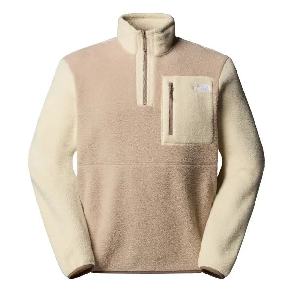 The North Face Yumiori Nf0a883seoz1 Yarım Fermuarlı Krem Erkek Polar - Görsel 3