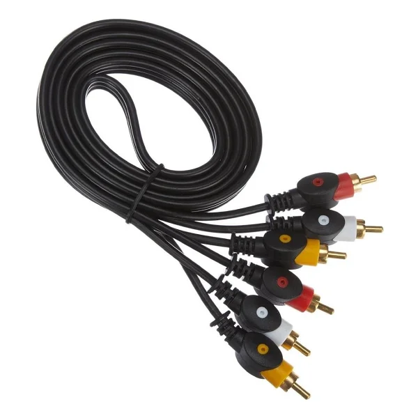Powermaster Pm-11587 3 Rca Tos 20 Metre Kablo Video Audio Stereo Ses - Siyah - Görsel 4