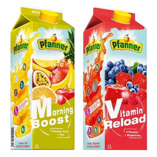 Pfanner 2 Lt Morning Boost Ve Vitamin Reload Meyve Suyu 2 Li Paket - Görsel 4
