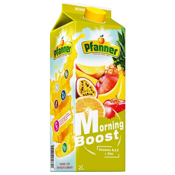 Pfanner 2 Lt Morning Boost Ve Vitamin Reload Meyve Suyu 2 Li Paket - Görsel 2