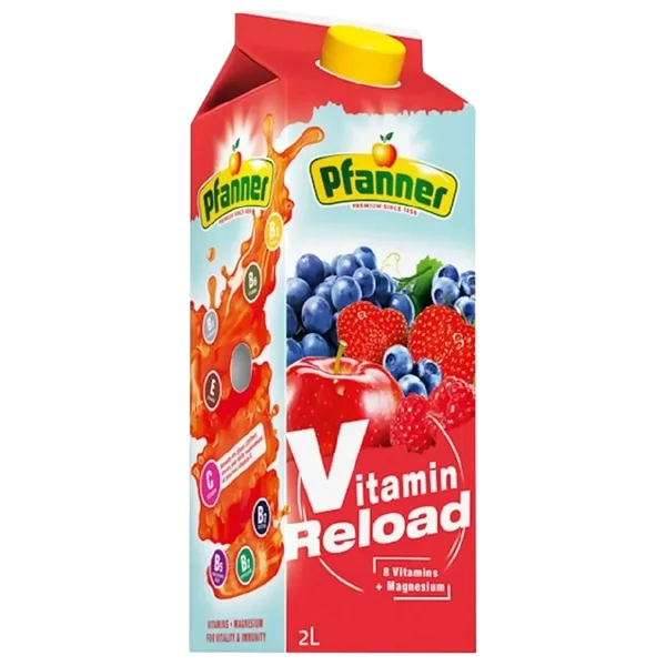 Pfanner 2 Lt Morning Boost Ve Vitamin Reload Meyve Suyu 2 Li Paket - Görsel 3