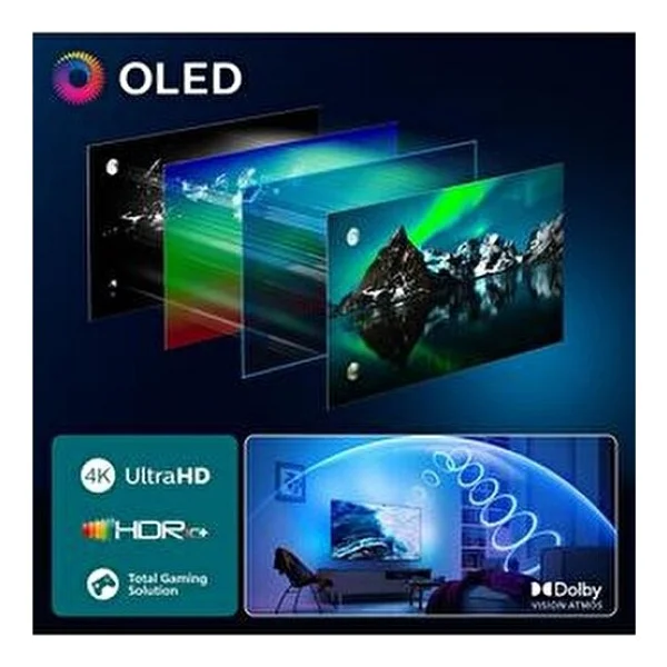 Philips 65oled760 4K Ultra HD 65" 165 Ekran Uydu Alıcılı Smart Ambilight OLED TV - Görsel 3