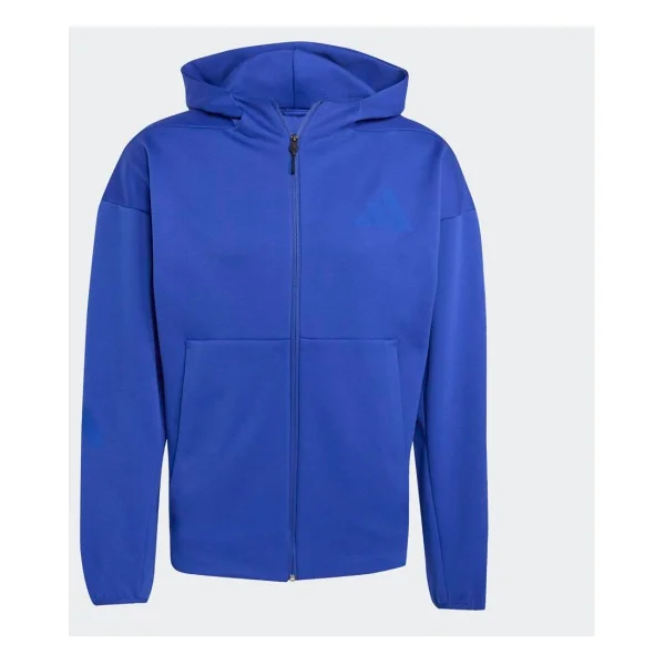 Adidas Z.N.E. Kapüşonlu Ka0694 Mavi Erkek Eşofman Üstü - Görsel 10