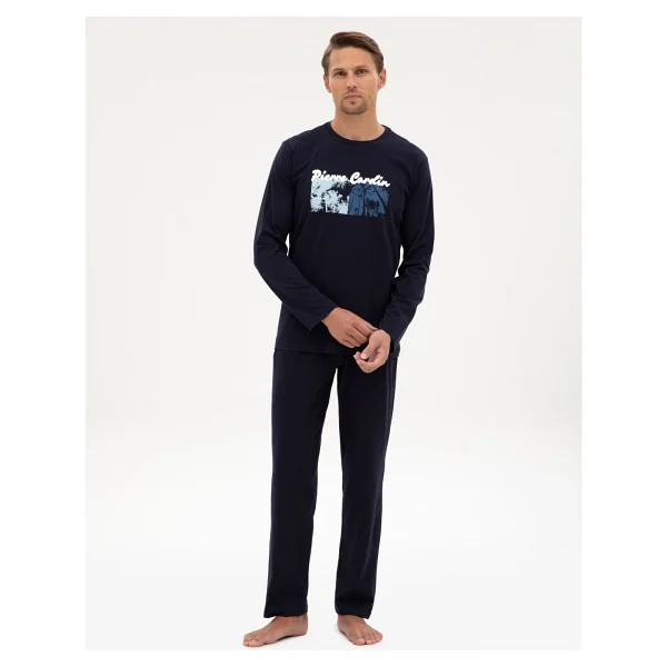 Pierre Cardin Erkek Lacivert Pijama Takımı 50322631-200 - Görsel 8