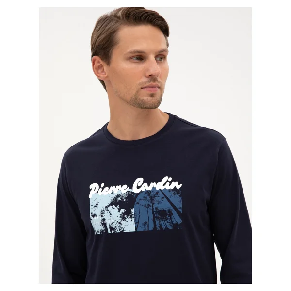 Pierre Cardin Erkek Lacivert Pijama Takımı 50322631-200 - Görsel 2