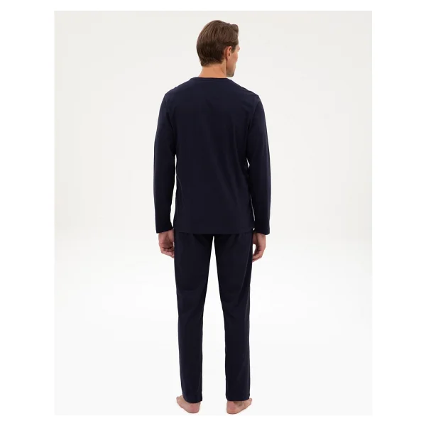 Pierre Cardin Erkek Lacivert Pijama Takımı 50322631-200 - Görsel 5