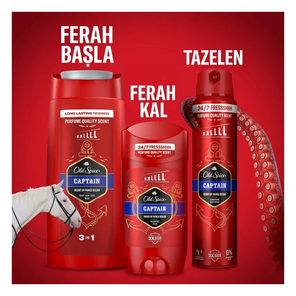 Old Spice Captain XXL 85 Ml Erkek Stick Deodorant - Görsel 8