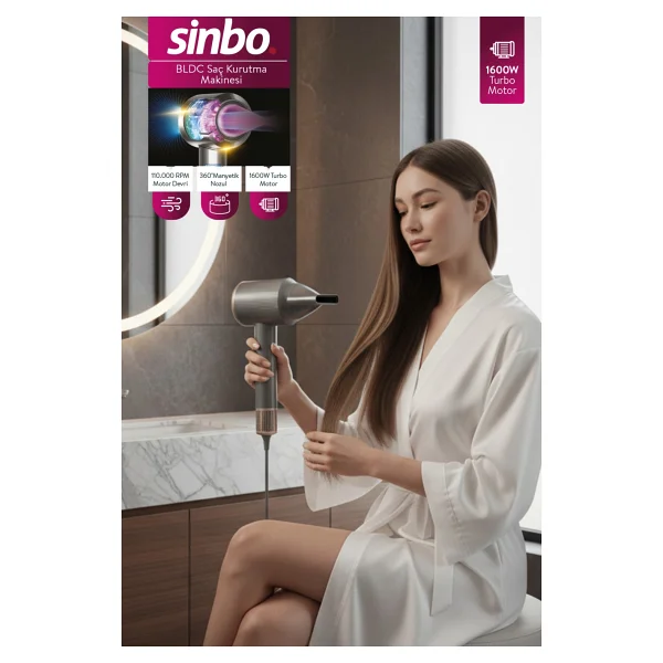 Sinbo Shd-1726 1600 W Saç Kurutma Makinesi - Görsel 10
