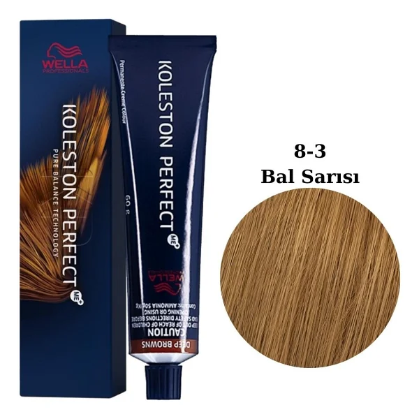 Wella Koleston Perfect Me+ Tüp Boya 60 Ml 8/3 Bal Sarısı - Görsel 2
