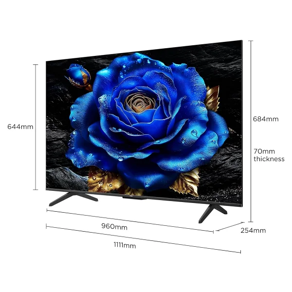 Tcl 50t6c 4K Ultra HD 50" 127 Ekran Uydu Alıcılı Google Smart QLED TV - Görsel 2