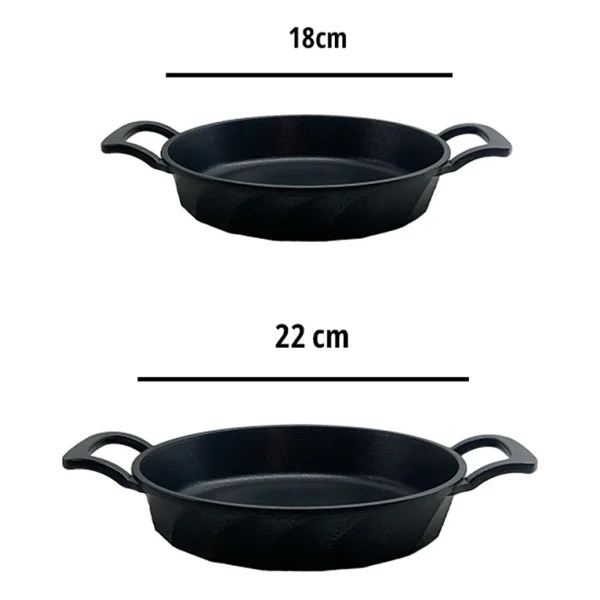 Amboss Vento 18-22 Cm 2'li Döküm Sahan Seti - Görsel 2