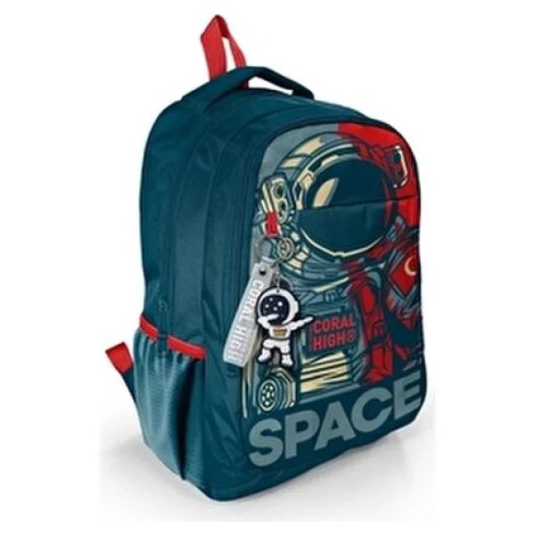 Coral High 14389 Astronot Desenli 3 Bölmeli Okul Sırt Çantası - Görsel 2