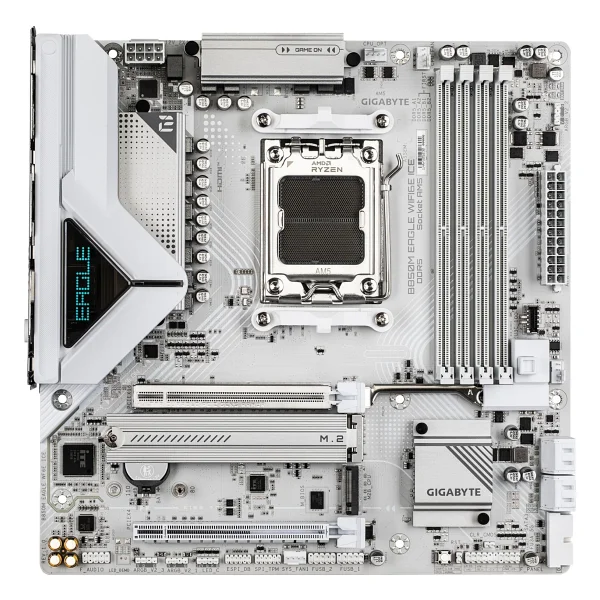 Gigabyte B850m Eagle Wıfı6e Ice AMD Am5 DDR5 Micro Atx Anakart - Görsel 4